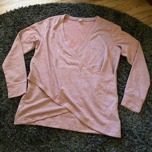 Cute Long sleeve cross front shirt